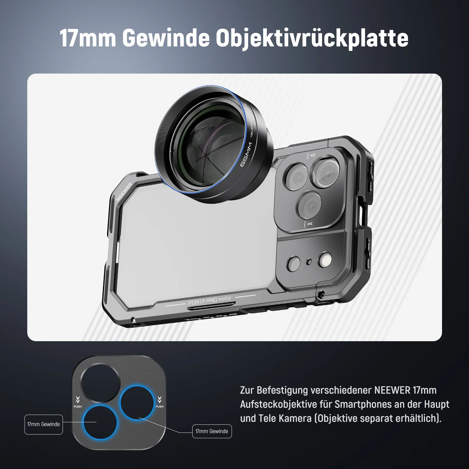 NEEWER PA143/PA144 Phone Cage kompatibel mit iPhone 17 Pro/Pro Max - Image 19