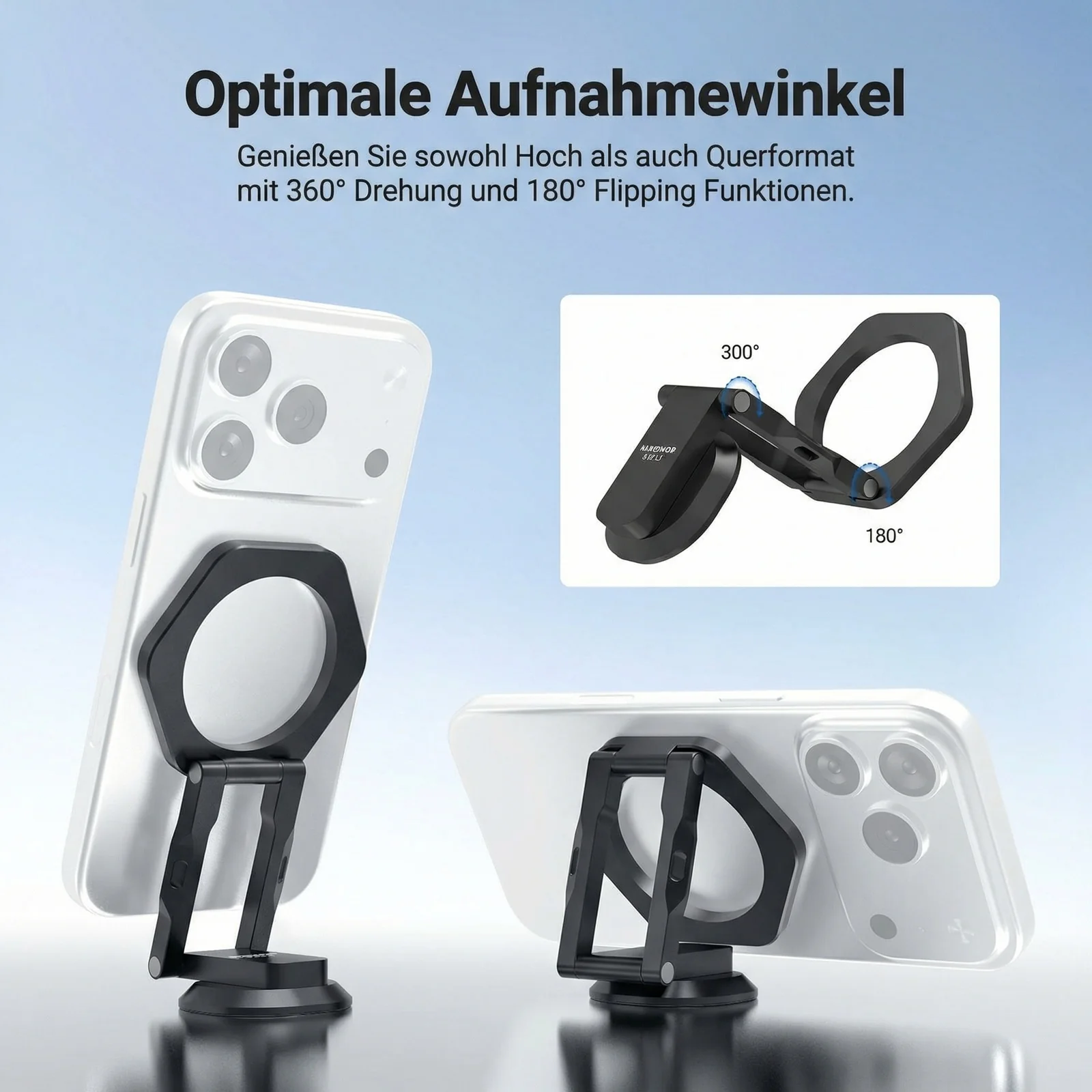 NEEWER PA161 Doppelte Magnetische Handyhalterung - Image 3