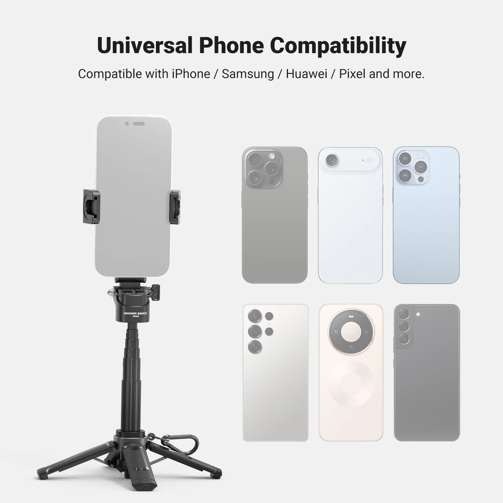 NEEWER BASICS PA986 Mini-Handystativ mit Selfiestick - Image 8