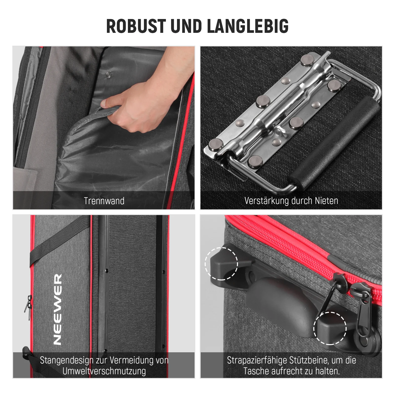 NEEWER PB005 / PB009 Trolley mit Rädern für Fotostudio Ausrüstung - Image 15