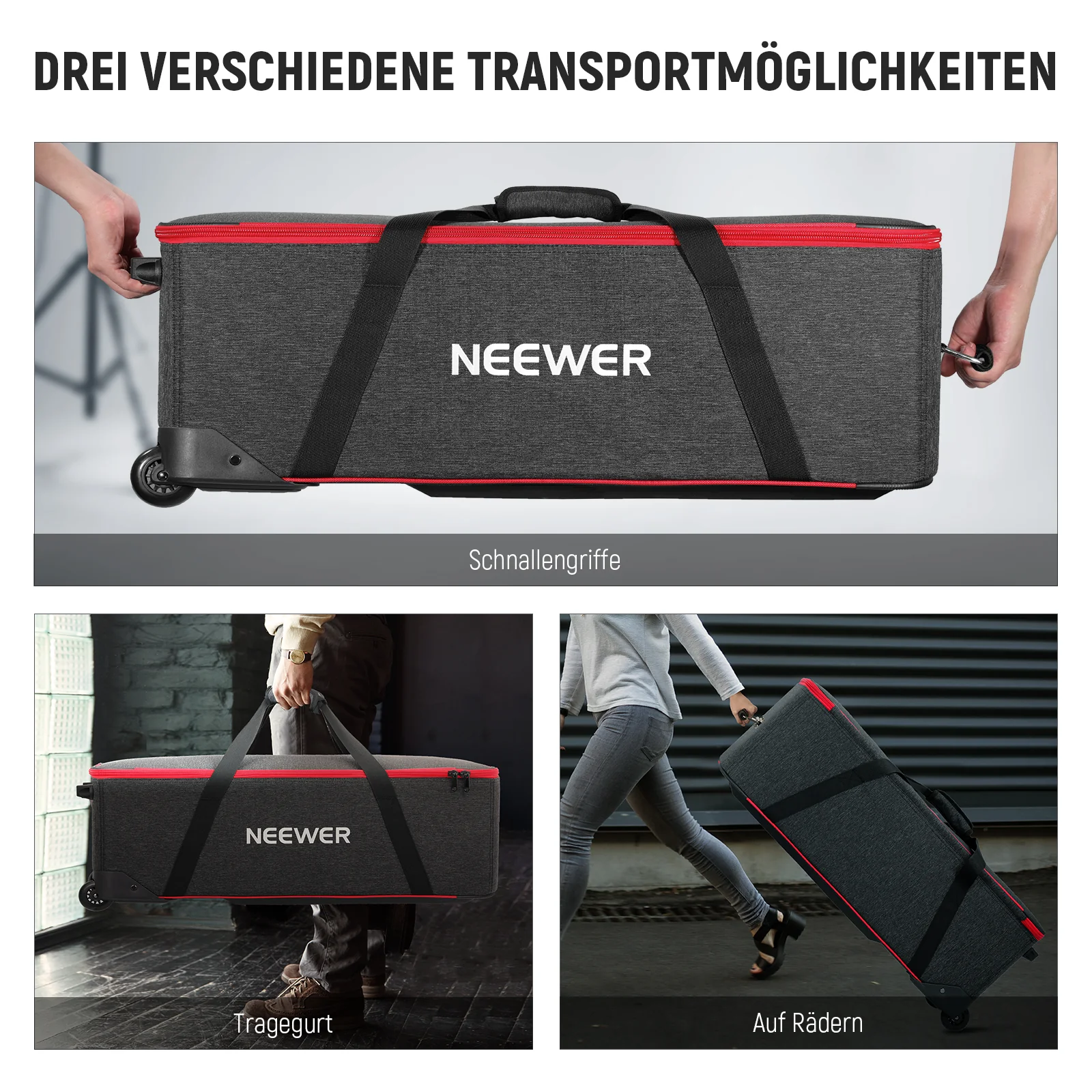 NEEWER PB005 / PB009 Trolley mit Rädern für Fotostudio Ausrüstung - Image 16