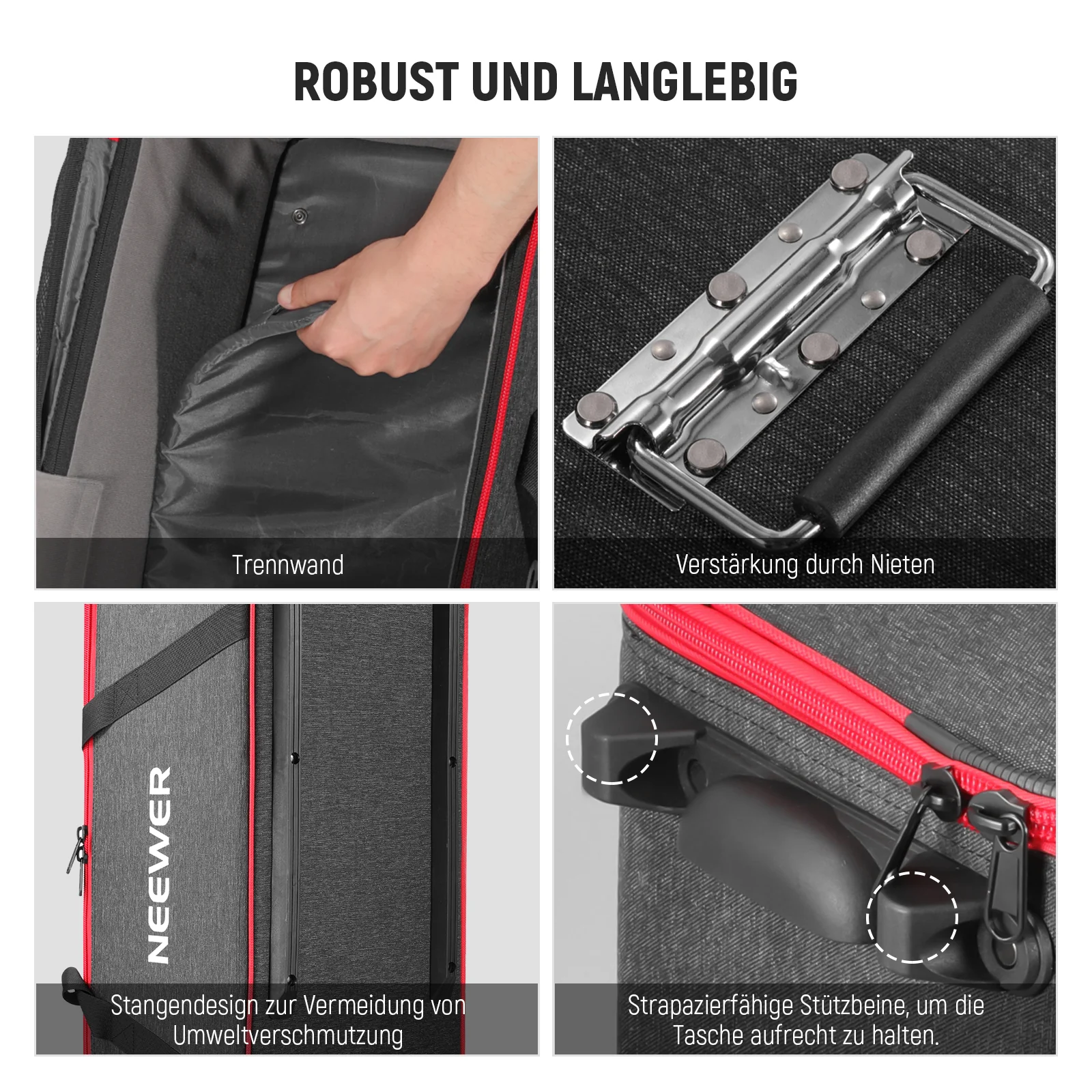 NEEWER PB005 / PB009 Trolley mit Rädern für Fotostudio Ausrüstung - Image 7