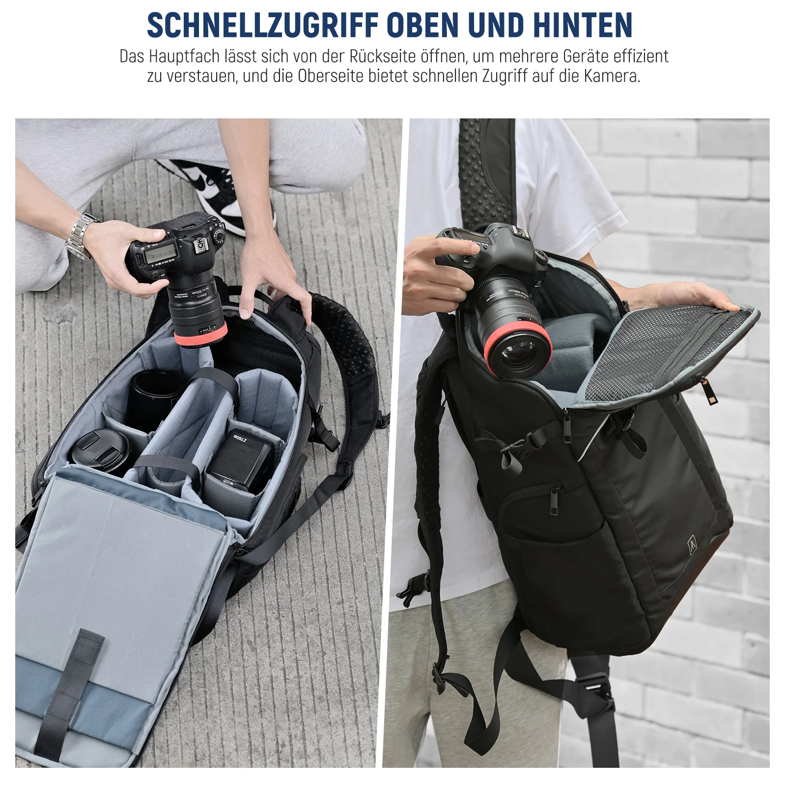 NEEWER PB010 29×22×49cm 20L Kamera-Rucksack - Image 3