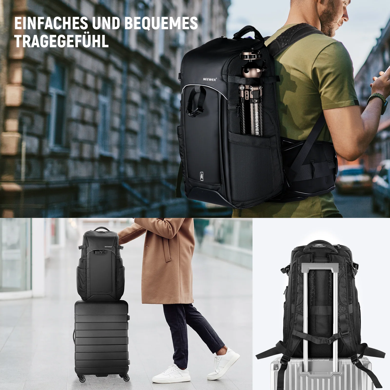 NEEWER PB010 29×22×49cm 20L Kamera-Rucksack - Image 9