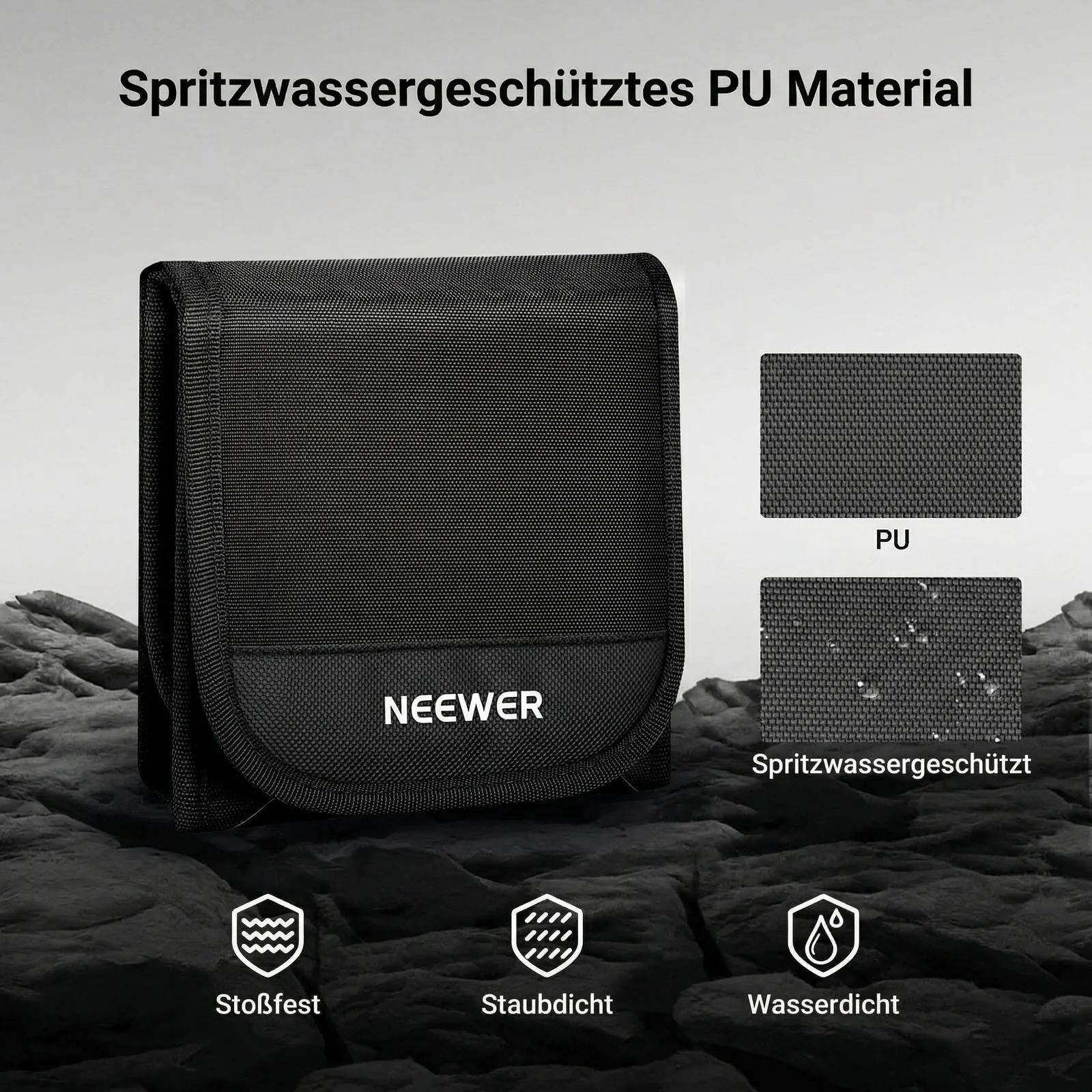 NEEWER PB14/PB15 67mm/82mm Dreifach faltbare Filtertasche - Image 10