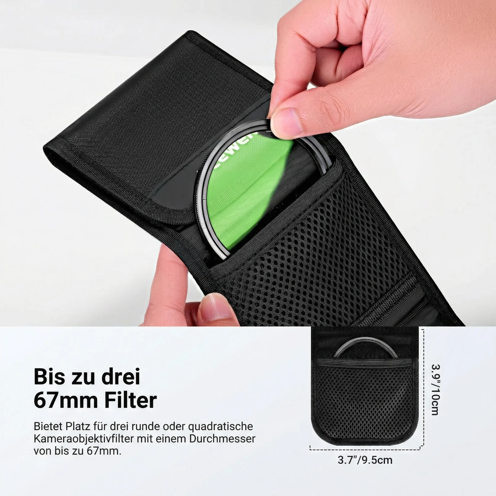 NEEWER PB14/PB15 67mm/82mm Dreifach faltbare Filtertasche - Image 2