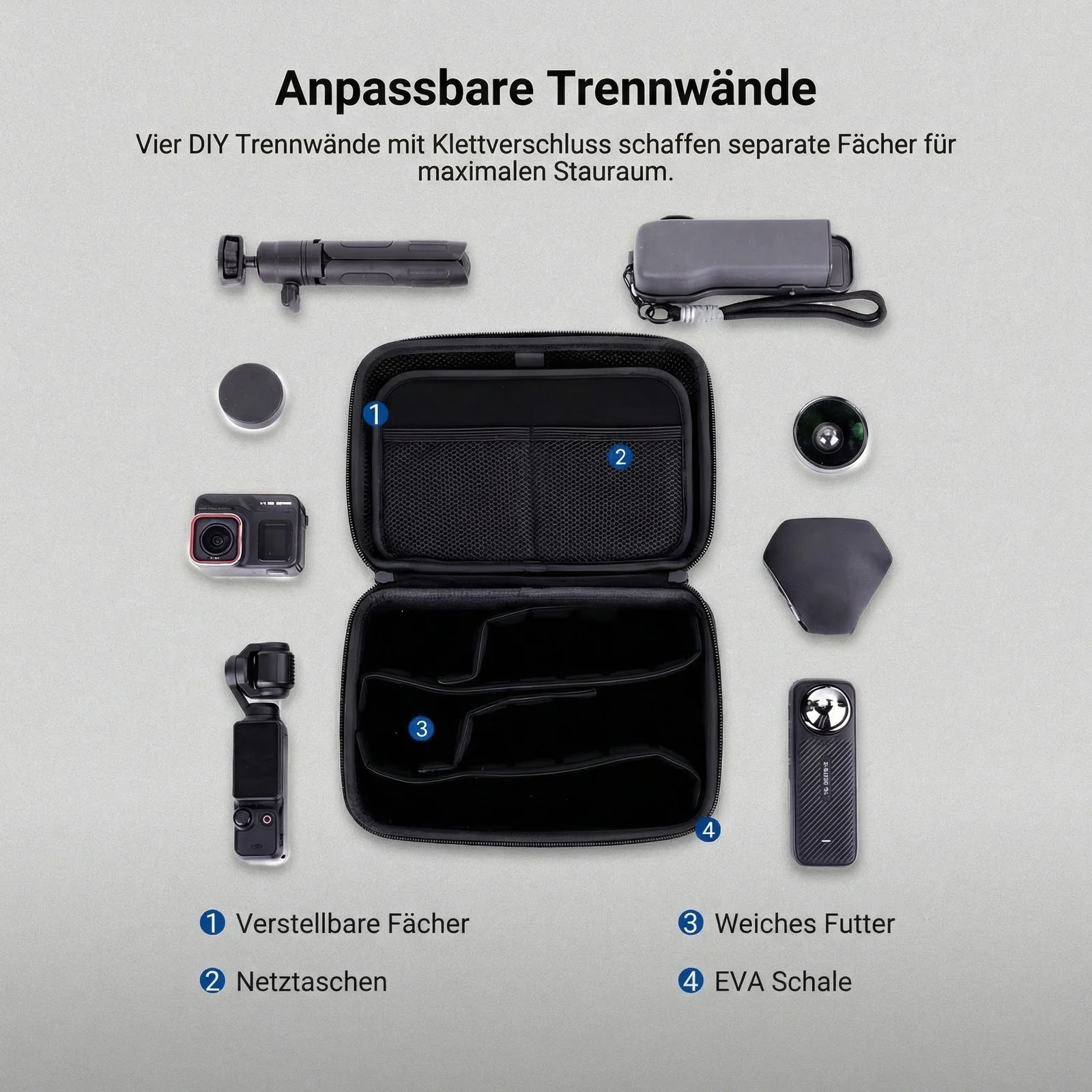 NEEWER PB27 Tragetasche für Action Cam und Zubehör - Image 3