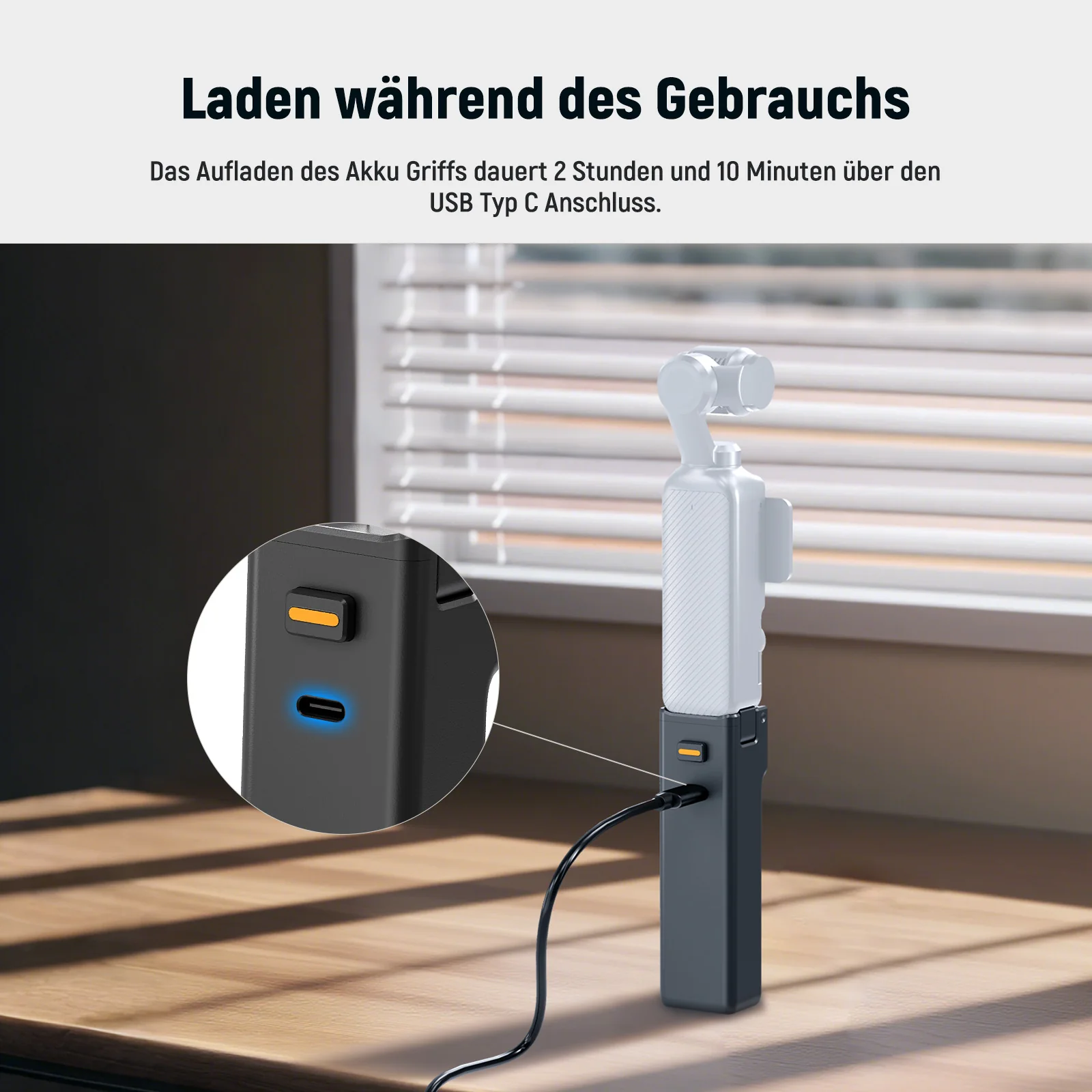 NEEWER PH01 Akkugriff Kompatibel mit DJI Osmo Pocket 3 - Image 3