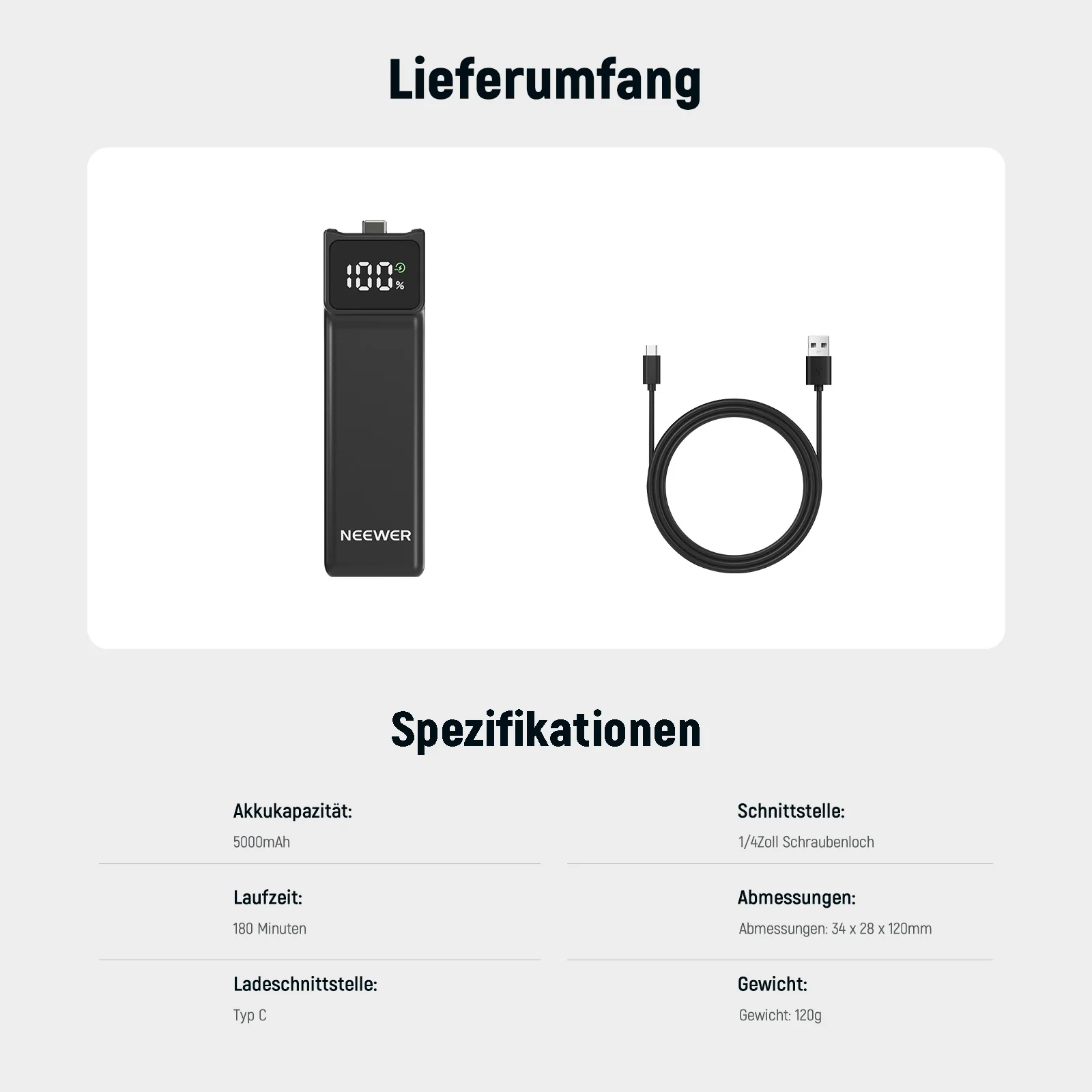NEEWER PH01 Akkugriff Kompatibel mit DJI Osmo Pocket 3 - Image 7