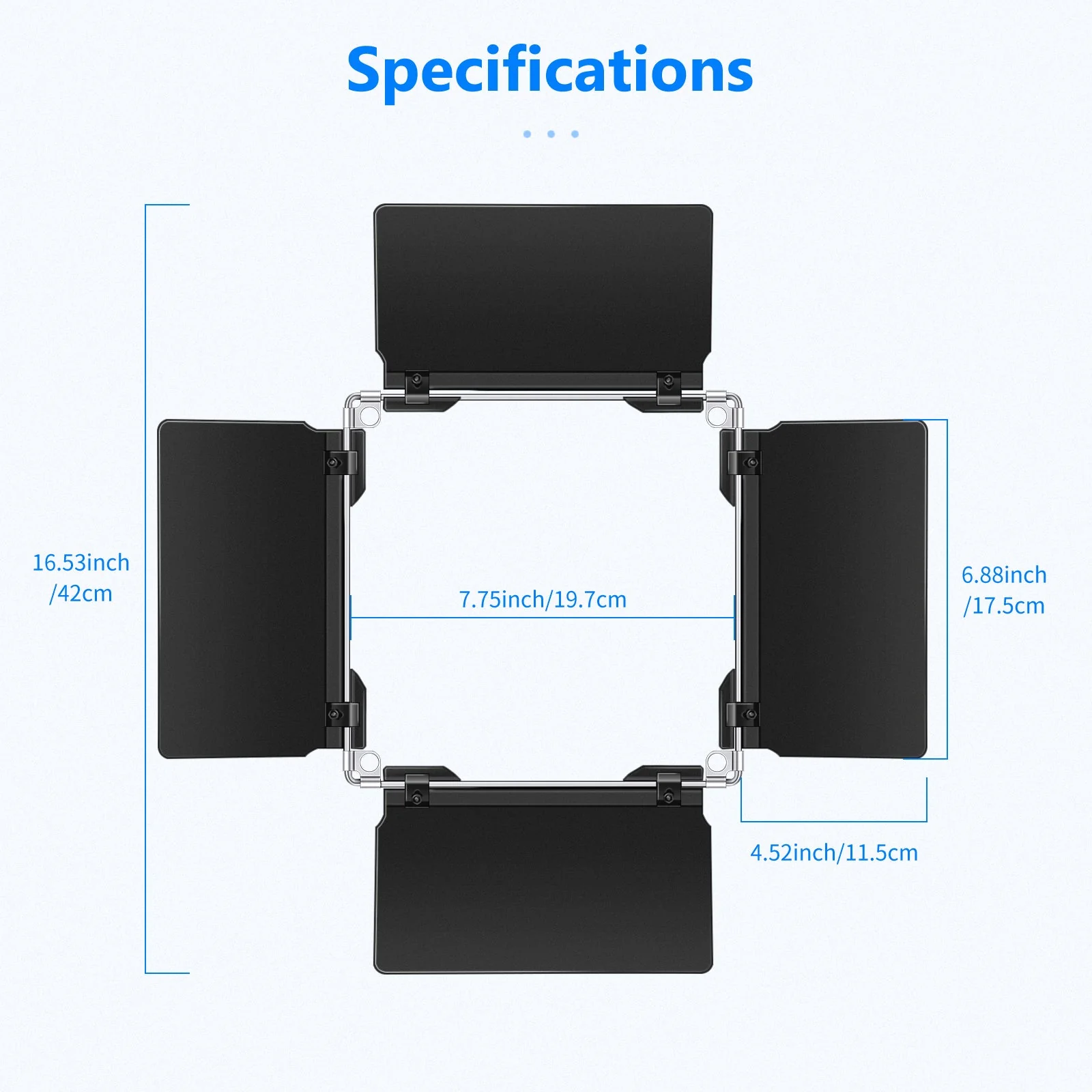 NEEWER Profi LED-Videoleuchte Barndoor für Neewer 480 LED-Licht Platte - Image 5