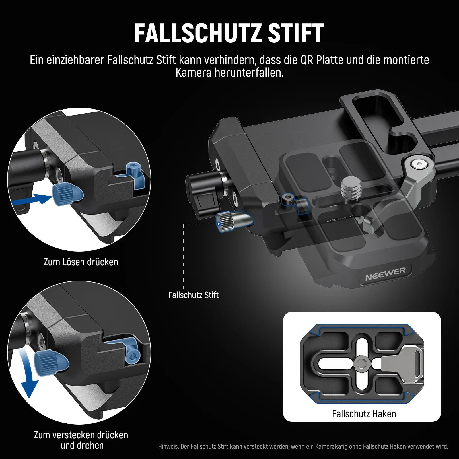 NEEWER PS015 Faltbare V Mount Akku Platte - Image 4