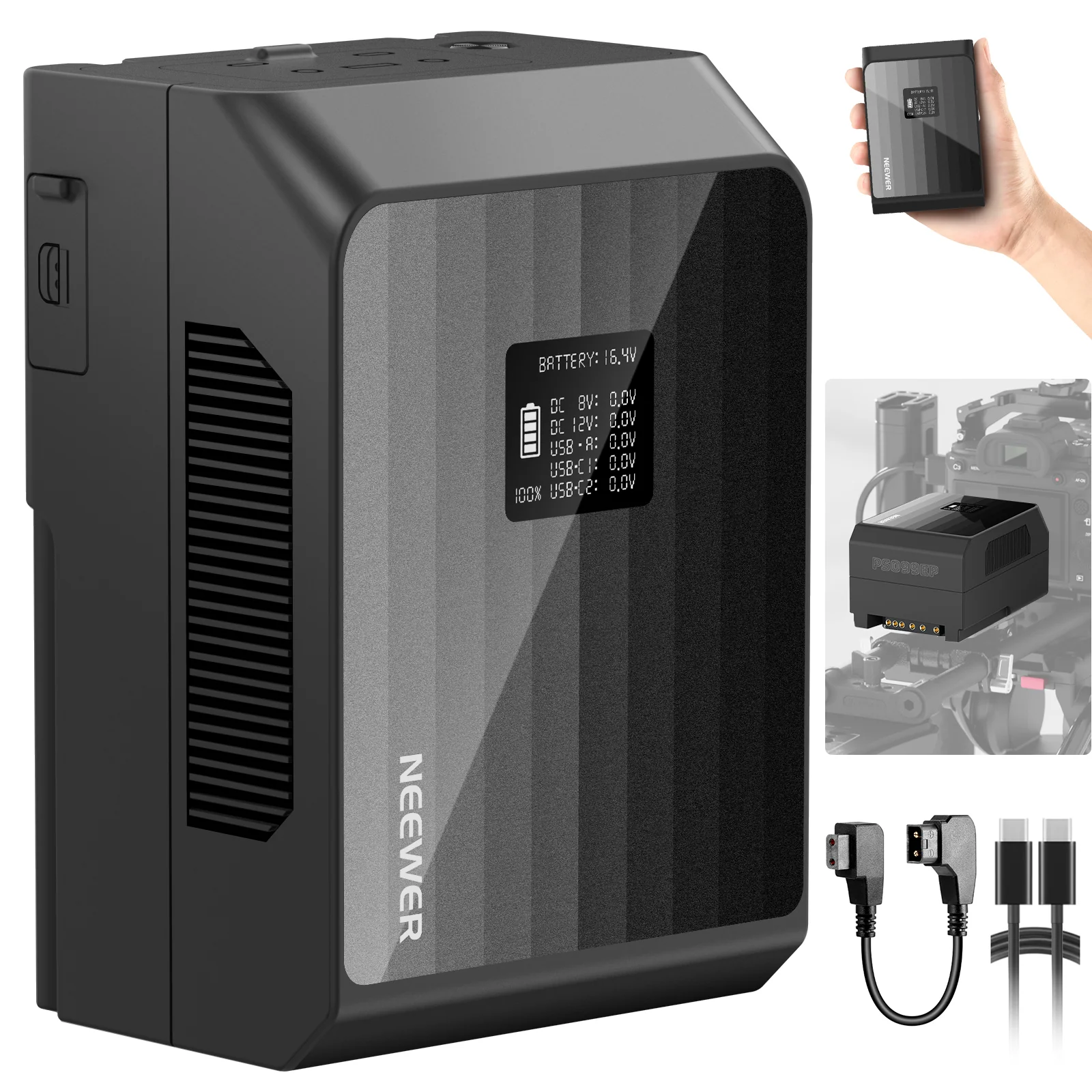 NEEWER Mini V Mount Akku PS099EP 6800mAh 99Wh