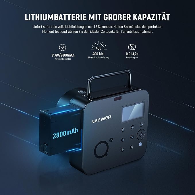NEEWER Q4 400Ws 2.4G TTL Blitz - Image 6