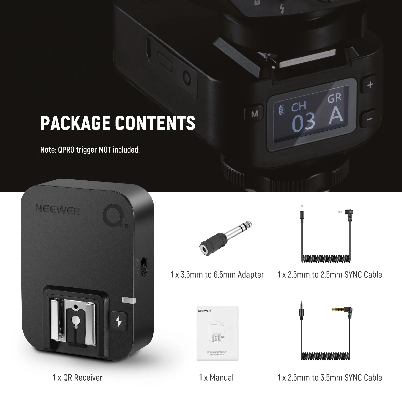 NEEWER QR 2,4G Funk Blitzempfänger Für QPRO - Image 8