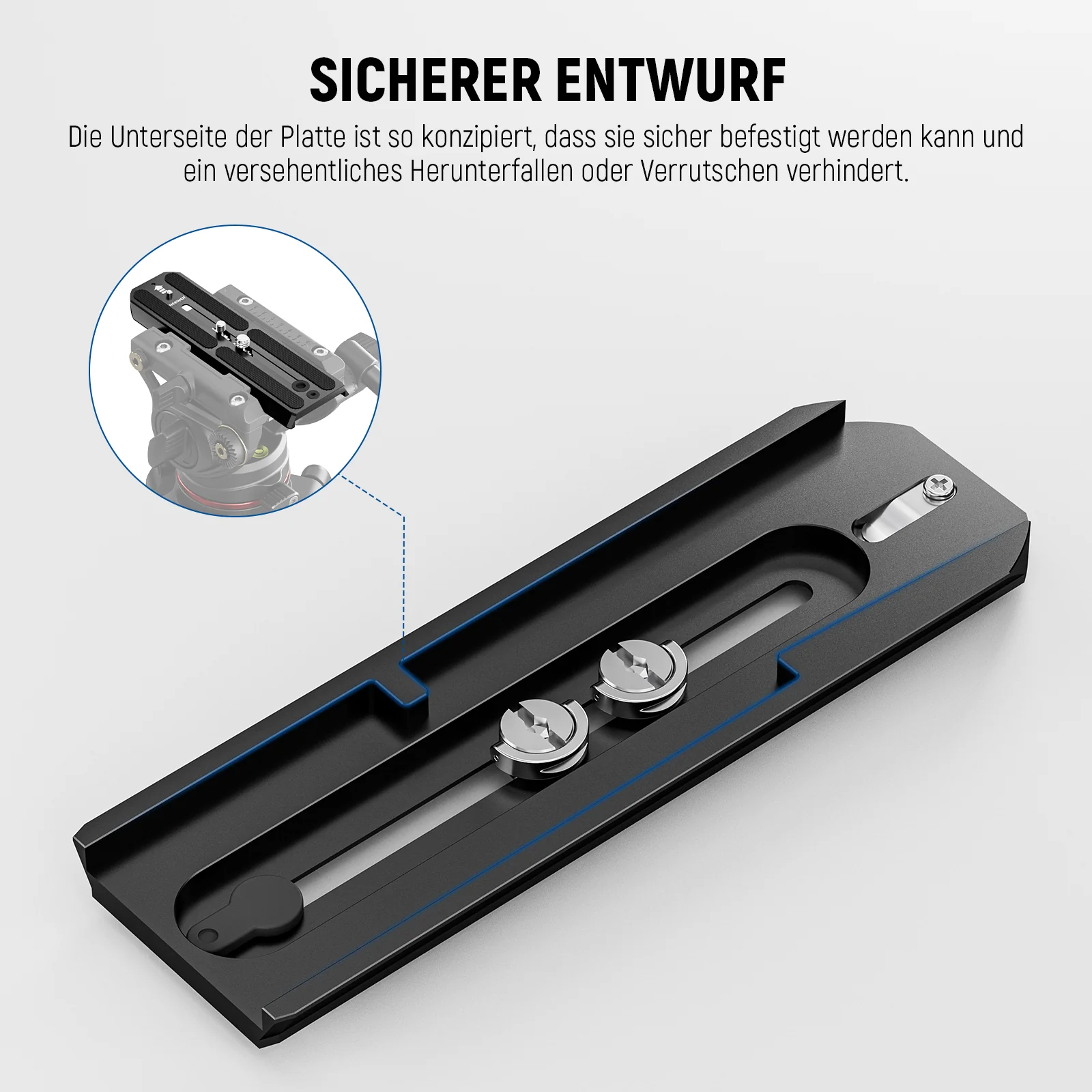 NEEWER QR6 Quick Release Plate For 501PL 504PL - Image 3