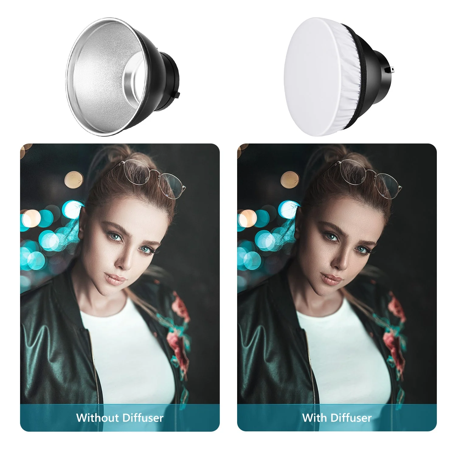 NEEWER Reflektor 7" mit 20/40/60 Grad Honeycomb Gitter - Image 4