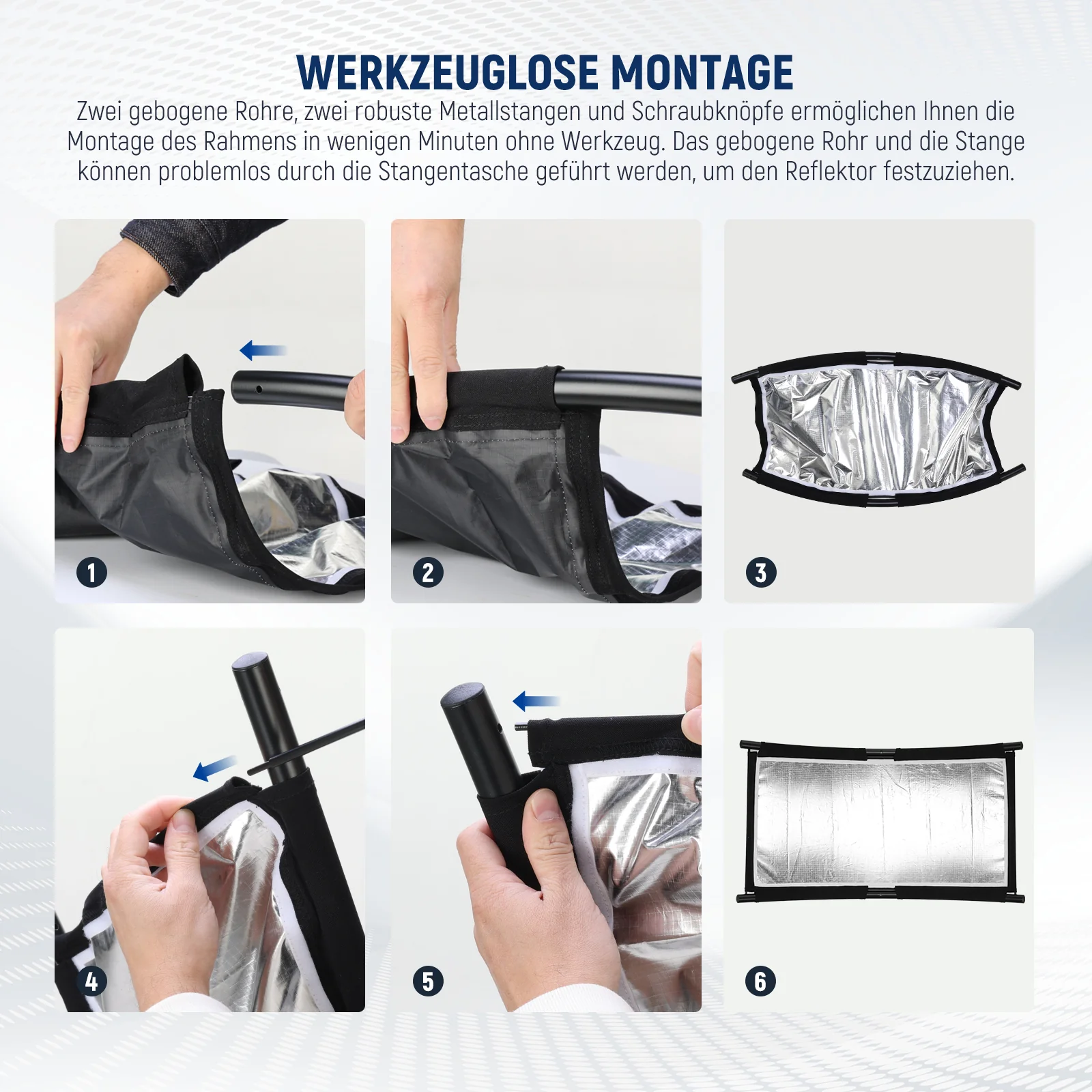 NEEWER RF-04 75 x 40cm U Typ Lichtreflektor Diffusor mit Tragetasche - Image 7