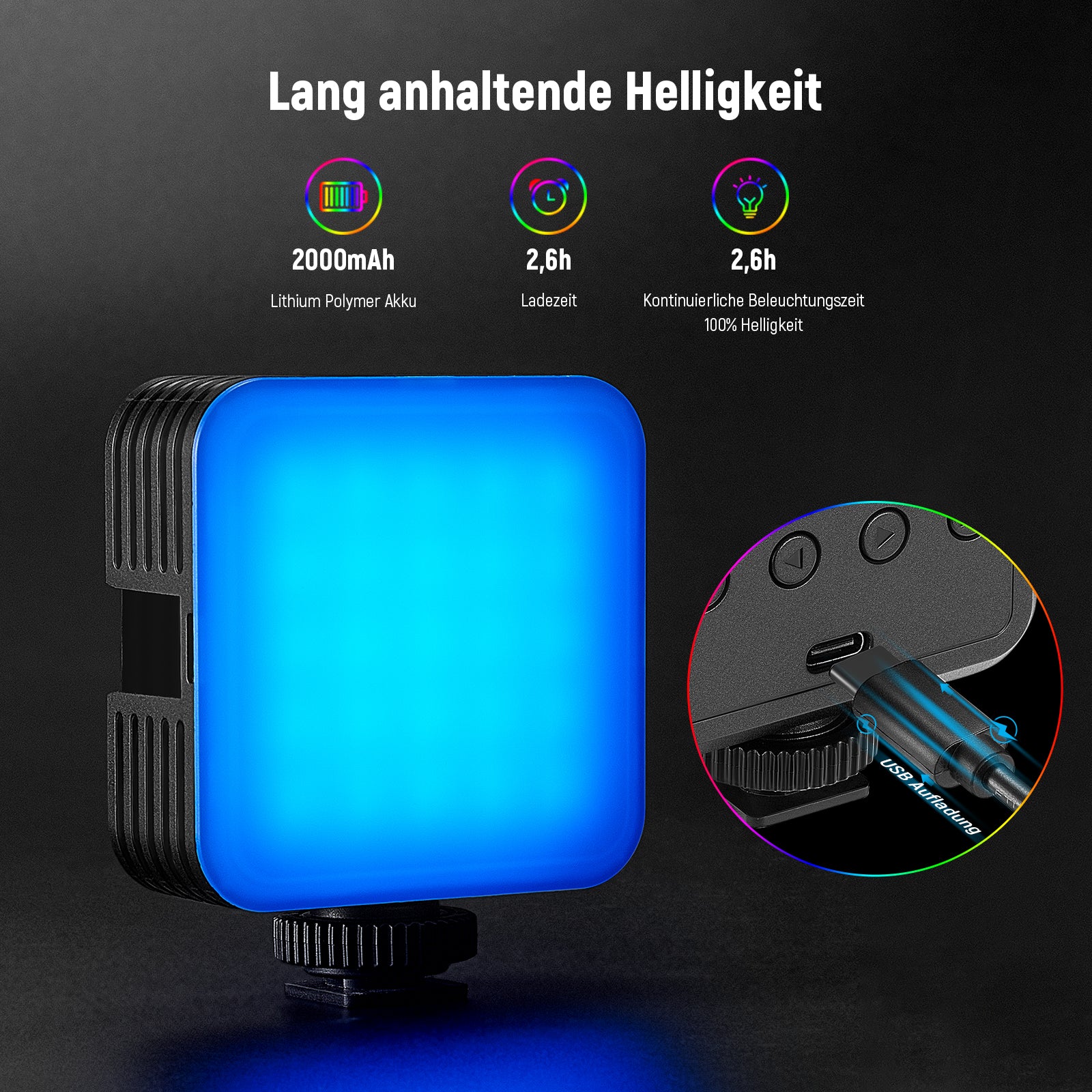 NEEWER RGB61 Magnetisches RGB Videolicht - Image 5