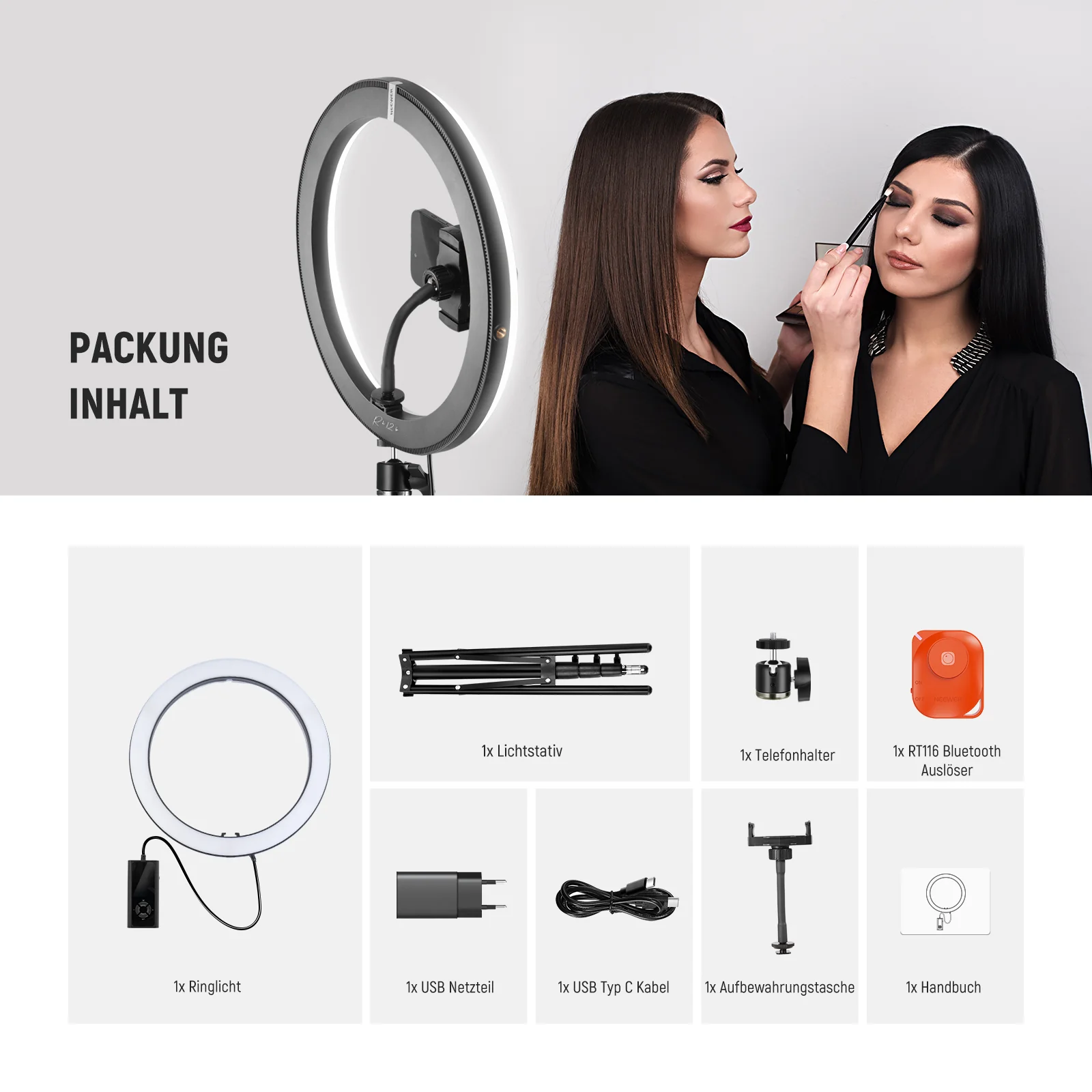 NEEWER RH12B 12" 24W LED Ringlicht - Image 18