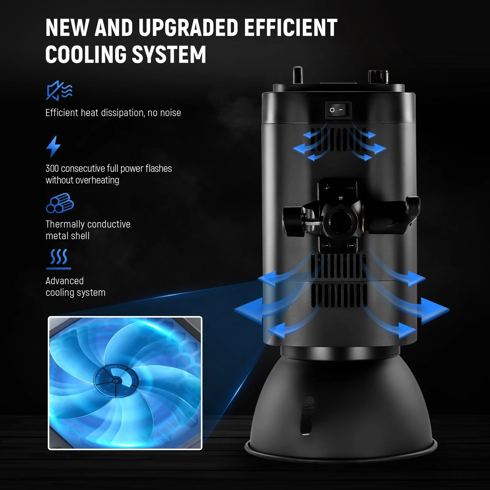 NEEWER S101-300W PRO Studio Flash Blitzlicht Studioblitz - Image 6