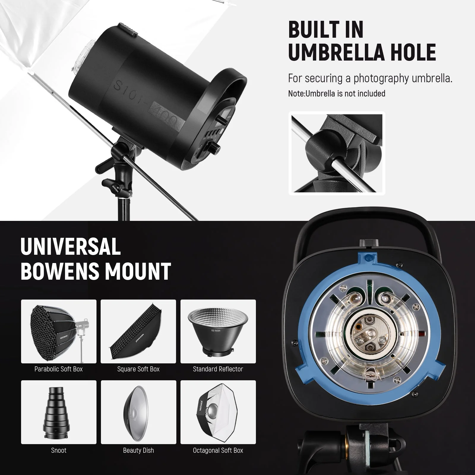 NEEWER S101-400W PRO Studio Strobe Flash Blitzlicht - Image 7