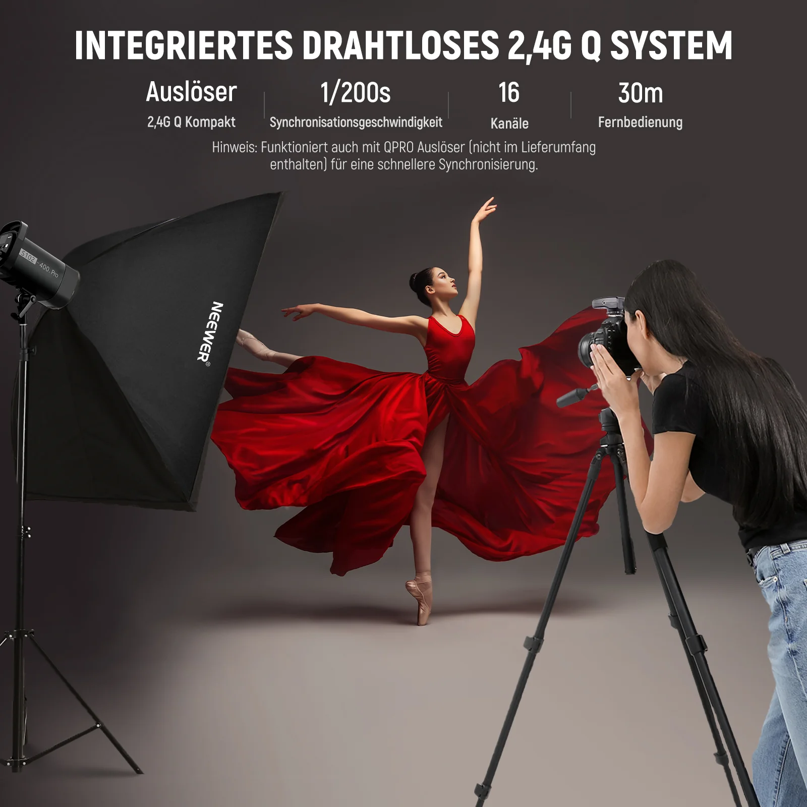 NEEWER S102-400W PRO Stroboskop Blitzlicht - Image 5