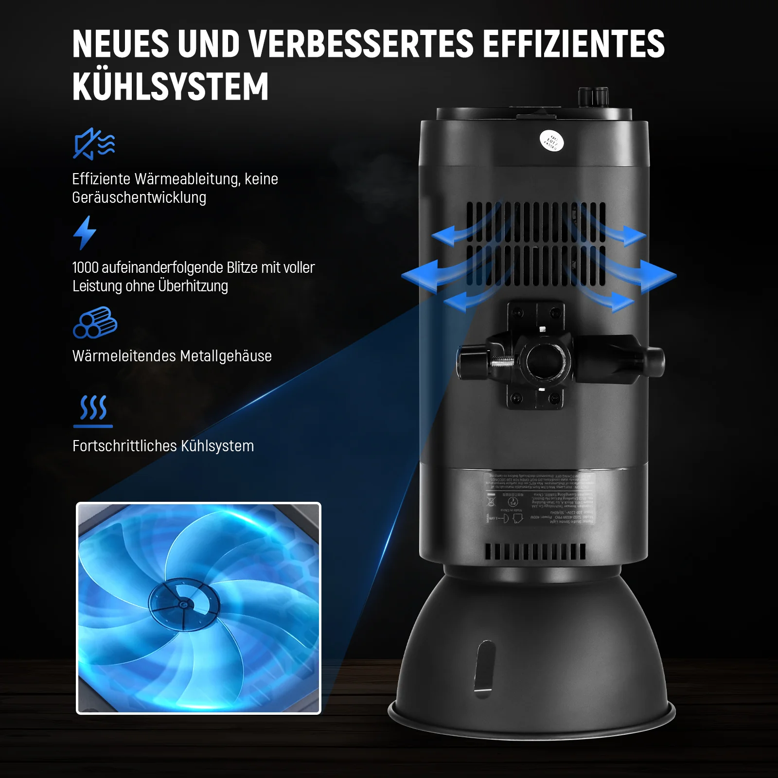 NEEWER S102-400W PRO Stroboskop Blitzlicht - Image 6