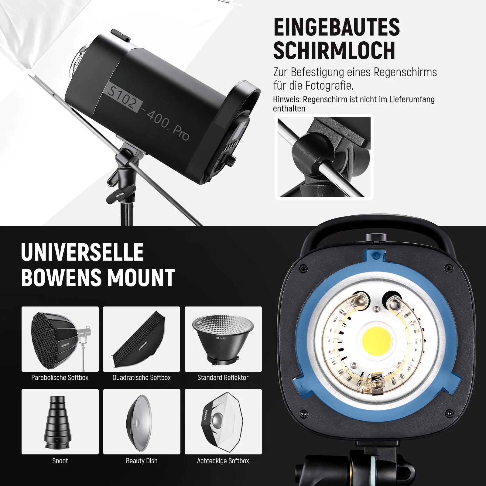 NEEWER S102-400W PRO Stroboskop Blitzlicht - Image 7