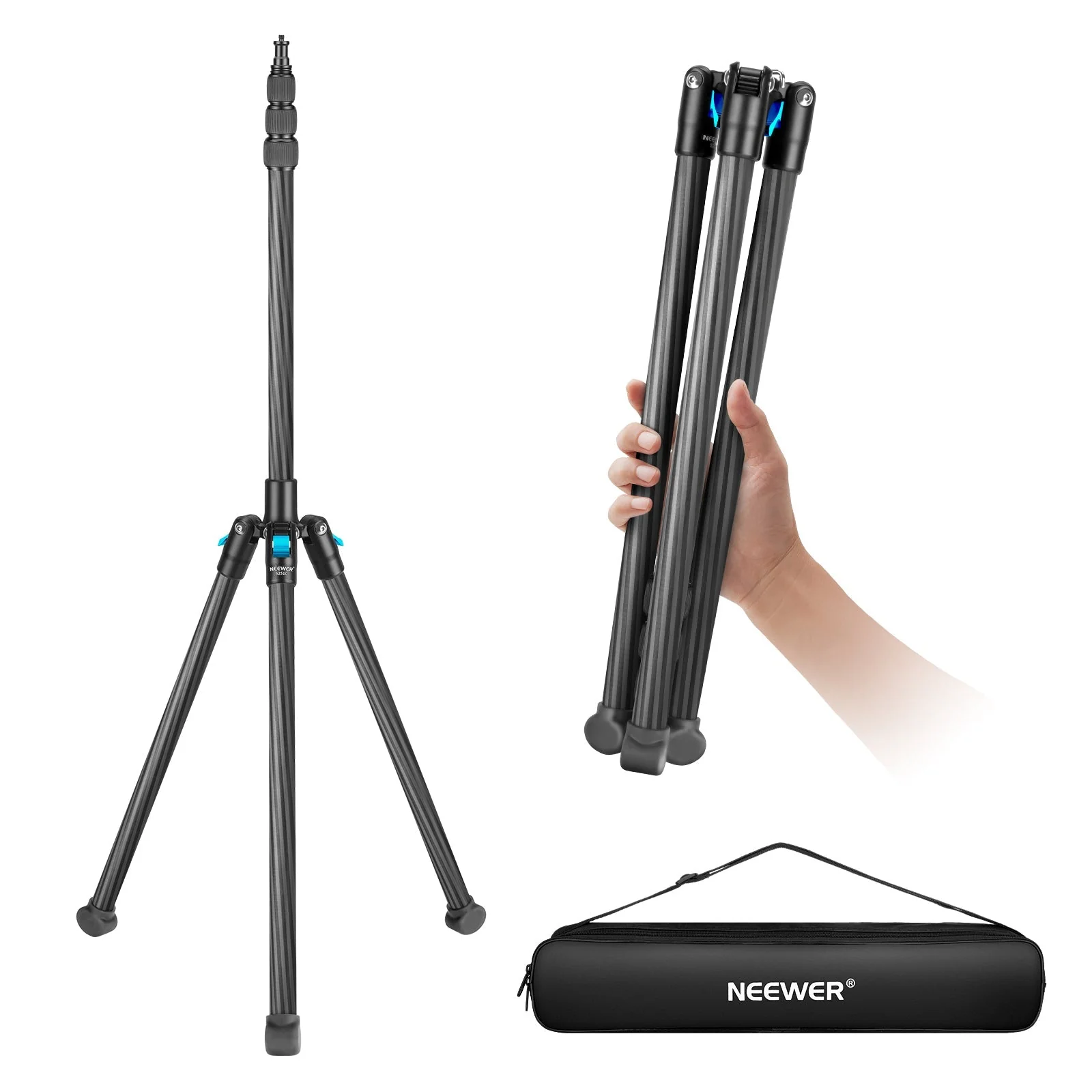 NEEWER S251C 200CM Faltbares Kohlefaser-Stativ