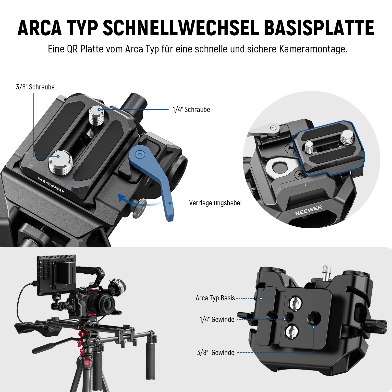 NEEWER SR007 Schultermontiertes Video Rig - Image 3