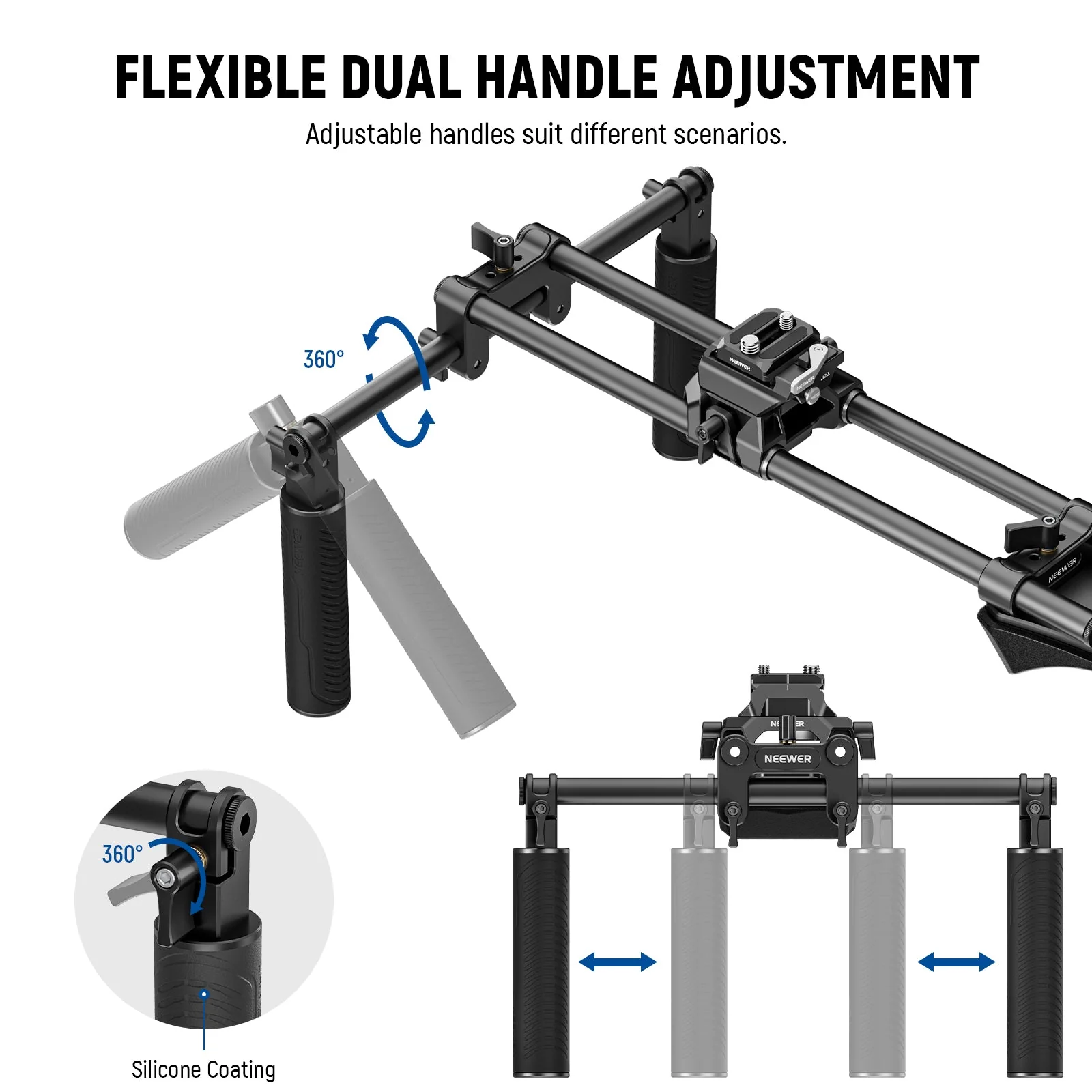 NEEWER SR007 Schultermontiertes Video Rig - Image 4