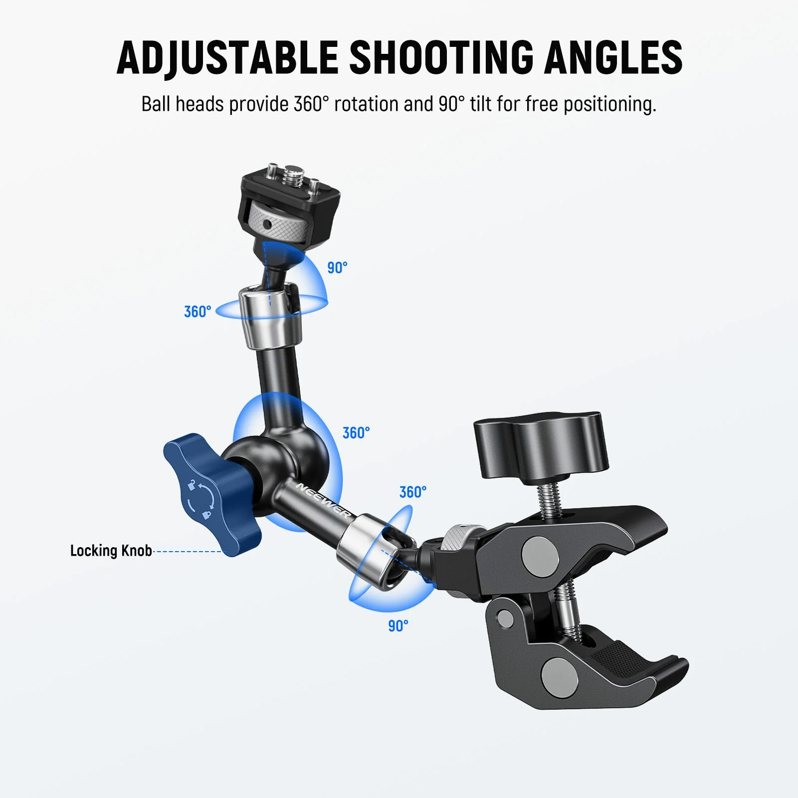 NEEWER ST07C/ST16C Magic Arm mit Super Clamp Set - Image 3