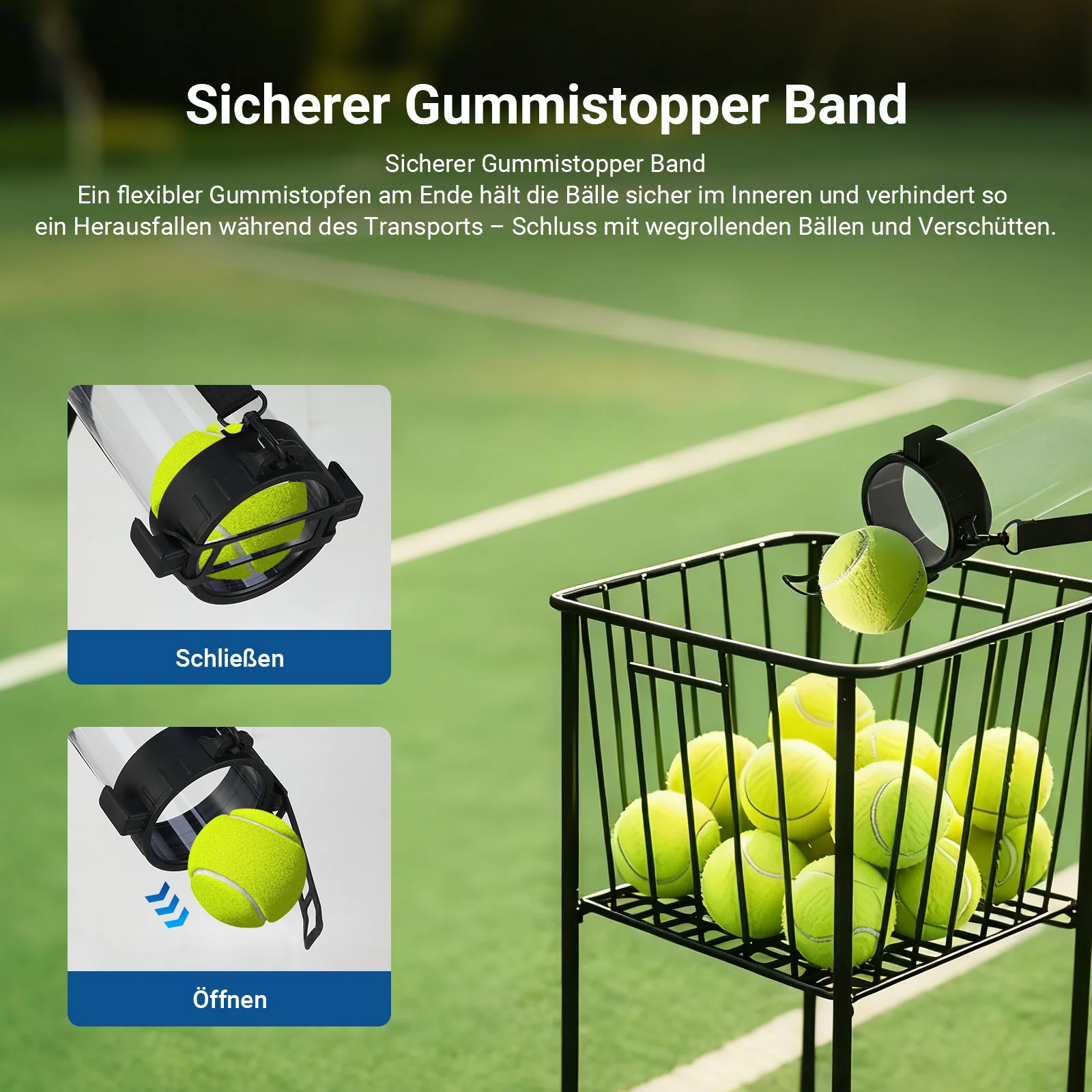NEEWER TB03Z Ballsammelröhre für Tennisbälle und Pickleballs - Image 6