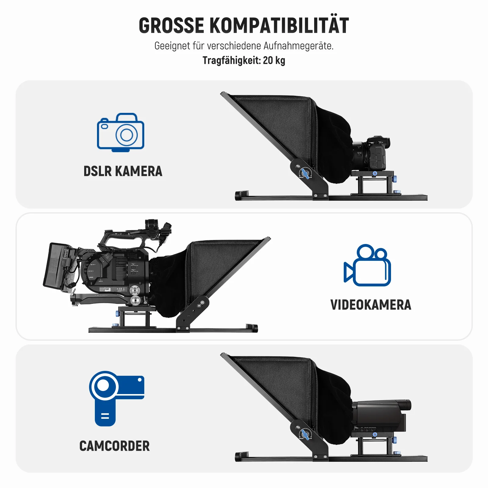 NEEWER X17 II Teleprompter mit  RT113 Fernbedienung und APP Steuerung - Image 7