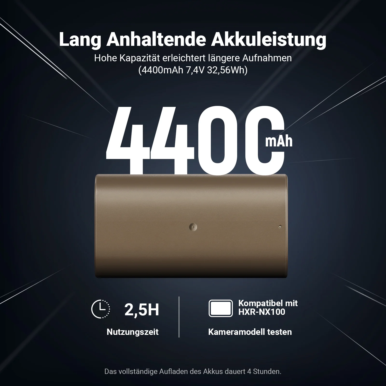 NEEWER TNP-F750 2er Pack 4400mAh Ersatzakkus für NP-F750 - Image 3