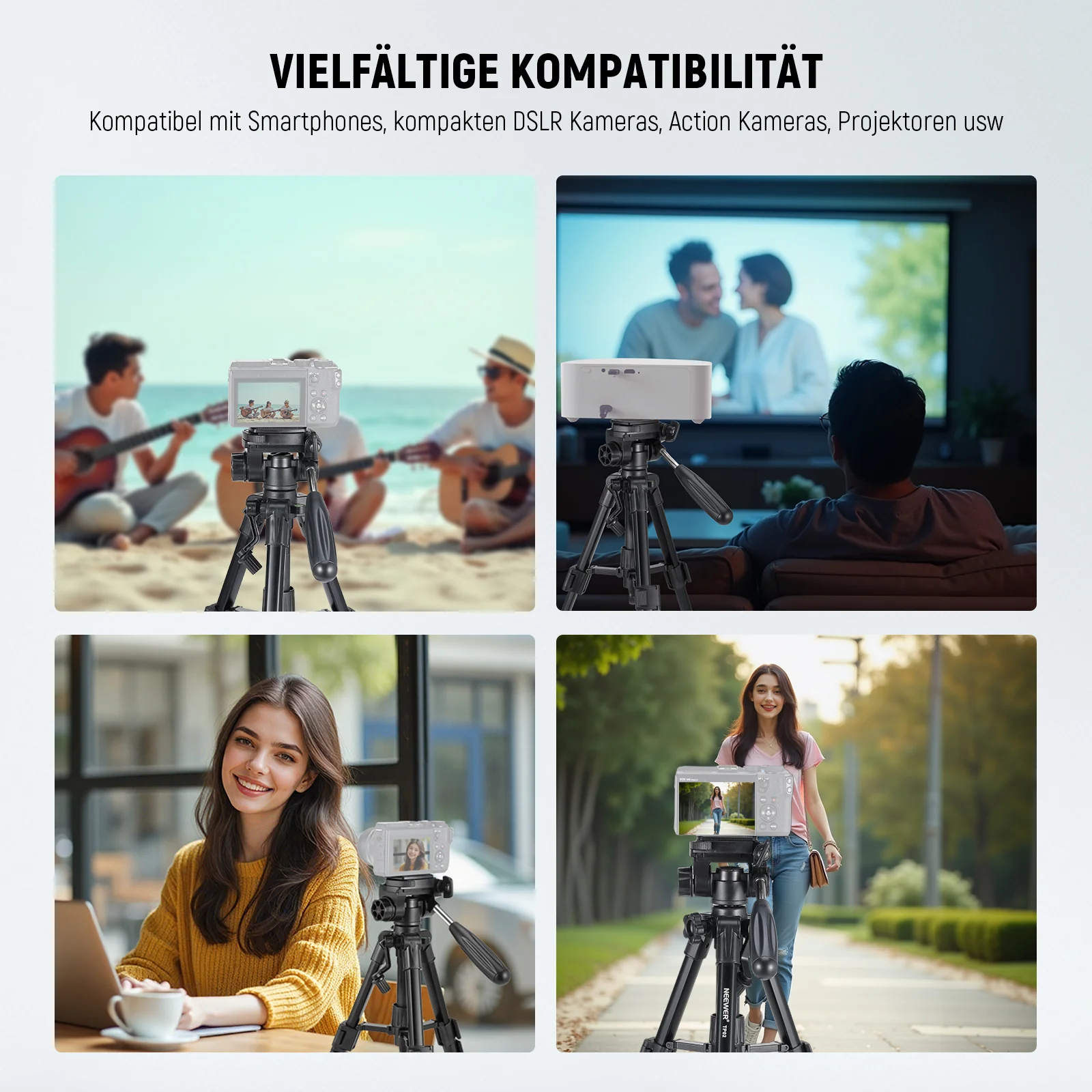 NEEWER BASICS TP02 Mini Tischstativ für Kamera und Telefon - Image 16