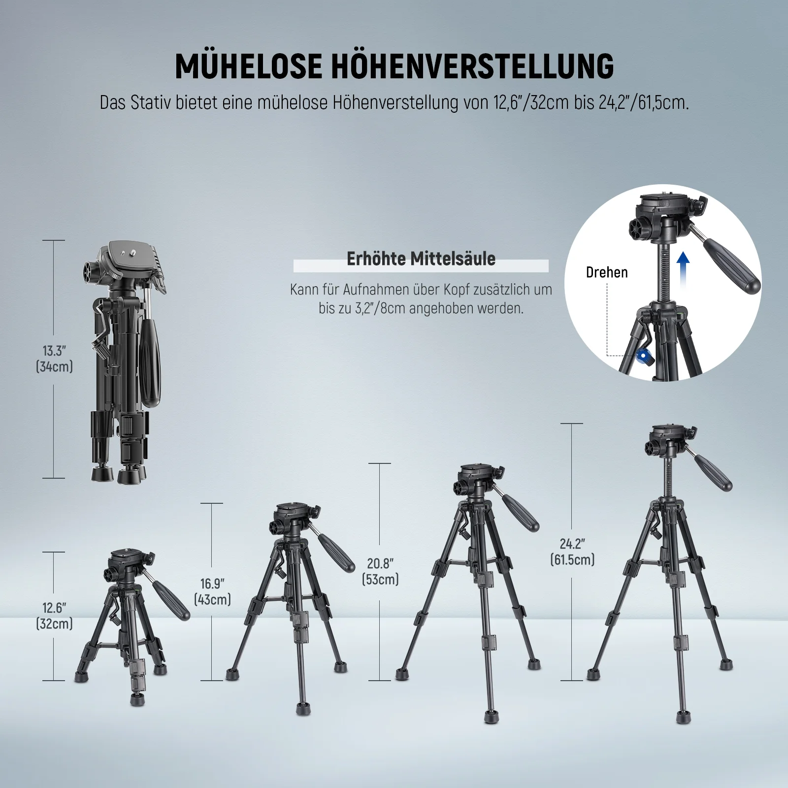 NEEWER BASICS TP02 Mini Tischstativ für Kamera und Telefon - Image 4