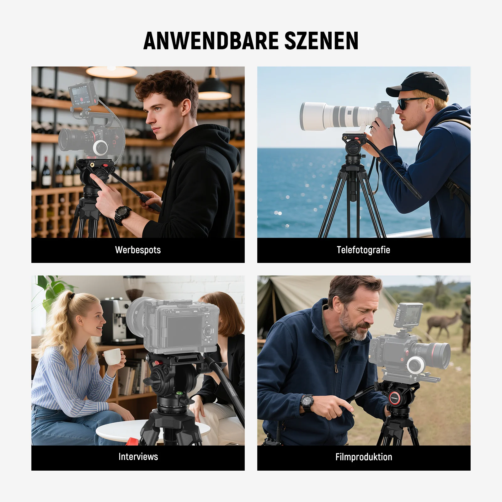 NEEWER TP73 65" 165cm Heavy-Duty und Dennoch Leicht Videostativ - Image 6