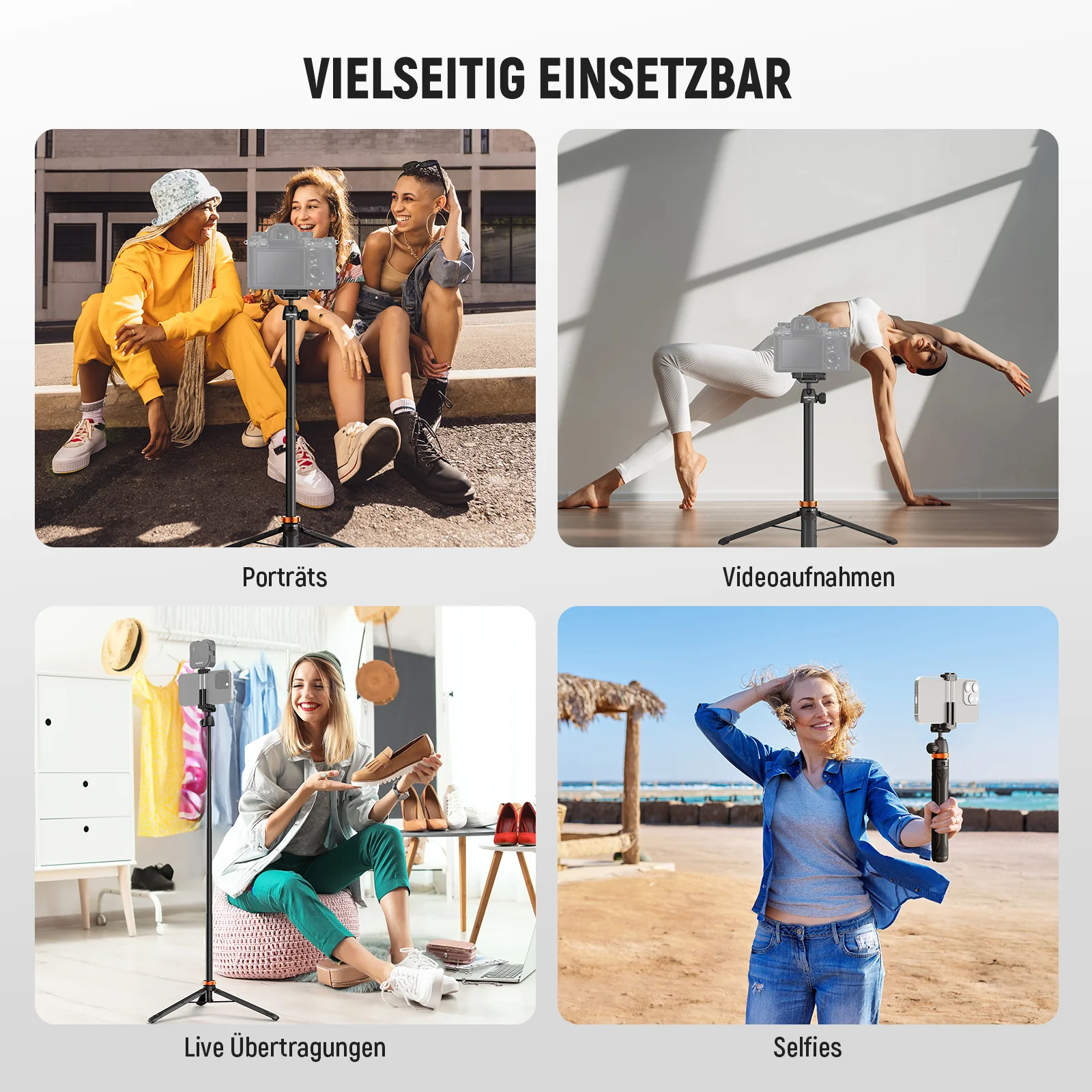 NEEWER BASICS TS04 59" 149,5cm Selfie Stick Stativ - Image 5