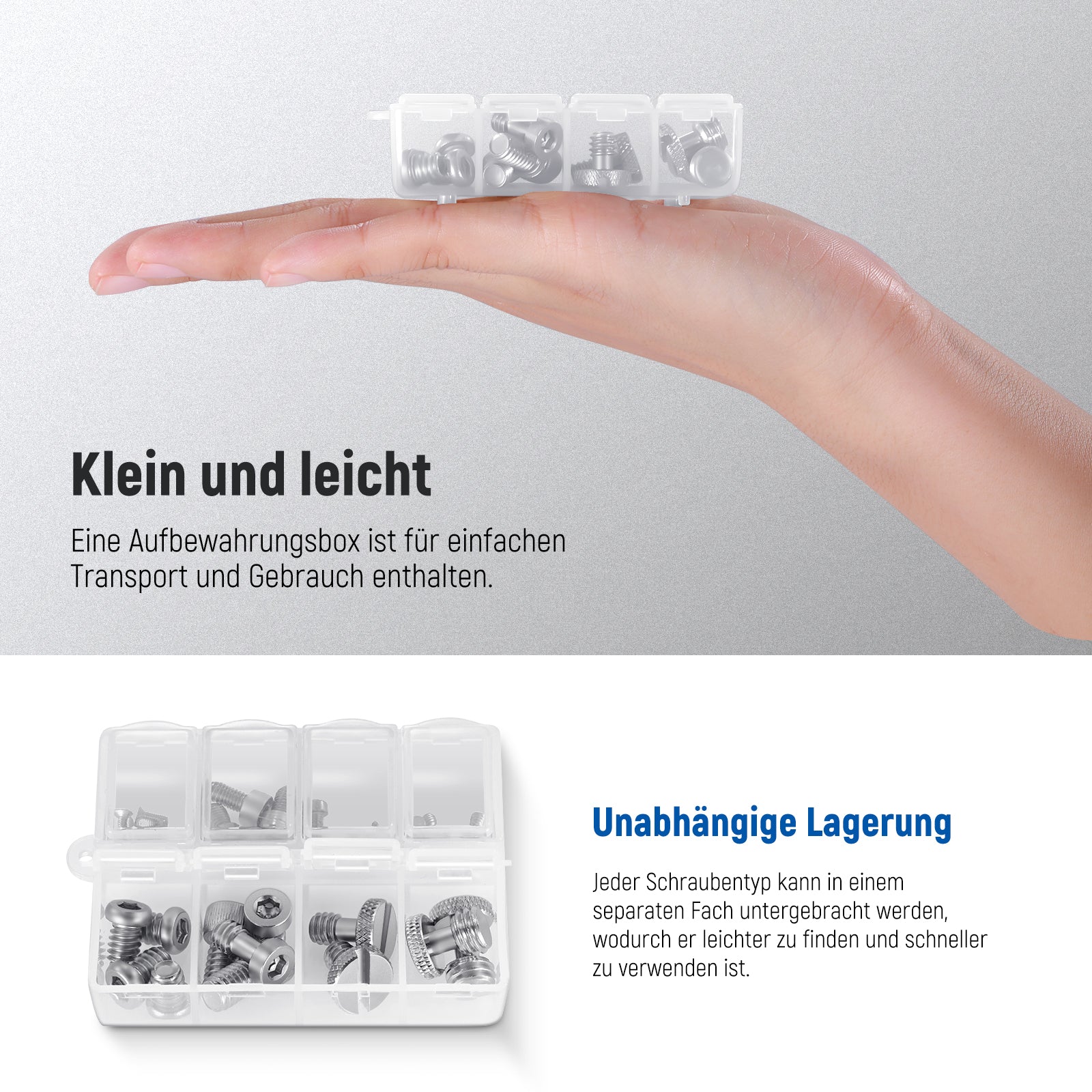 NEEWER UA002 26-Stk. Kamera Schrauben Set für Kamerazubehör - Image 6