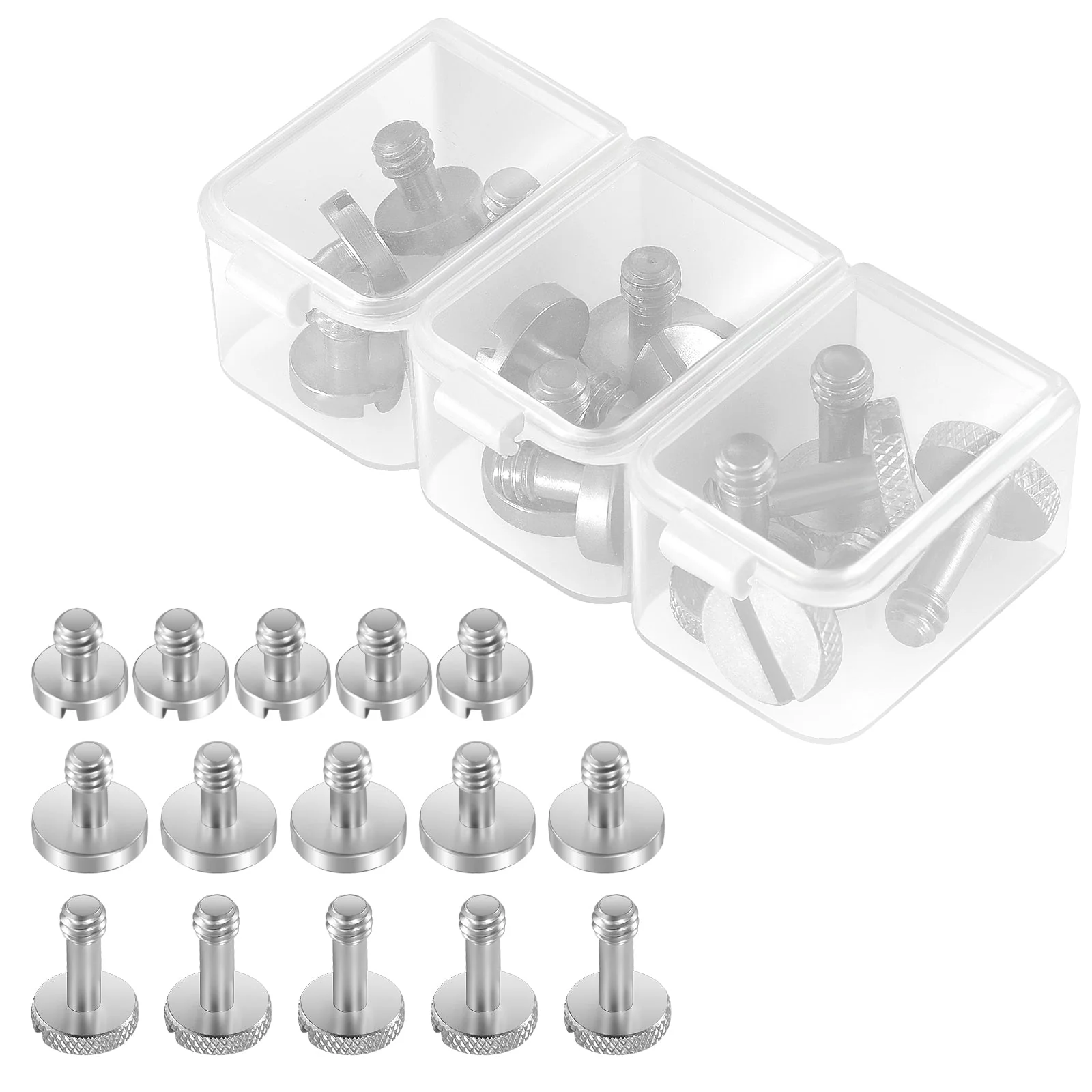 NEEWER UA026 15-teiliges 1/4" Schraubenset mit Aufbewahrungsboxen