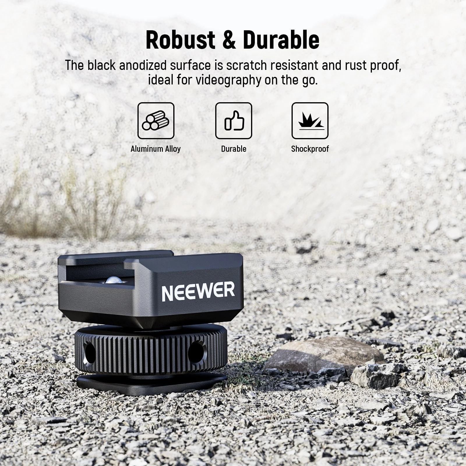 NEEWER UA030 Cold Shoe Montage Adapter für DJI Lavalier Mikrofon Empfänger - Image 7
