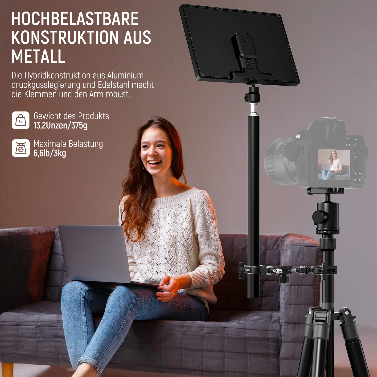 NEEWER UA060 Doppel-Superclamp mit Magic Arm & NATO Schnittstelle - Image 5