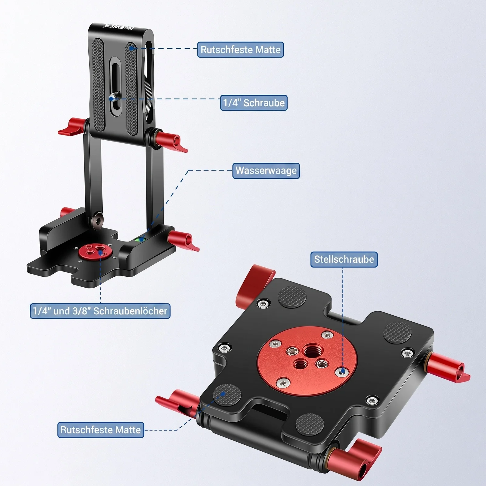 NEEWER verbesserter Z Flex Neige Stativkopf - Image 3