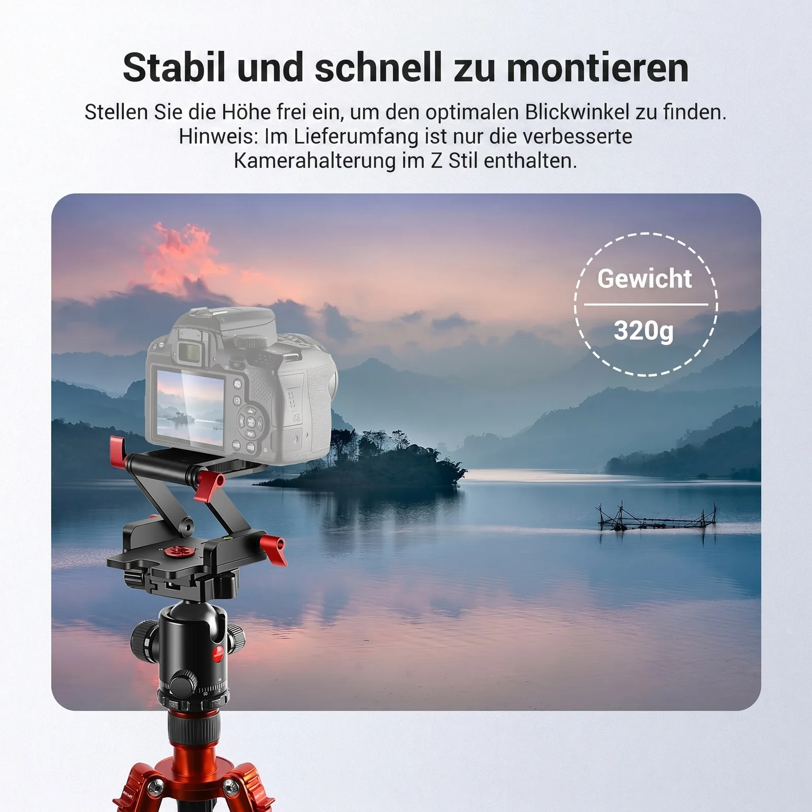 NEEWER verbesserter Z Flex Neige Stativkopf - Image 8
