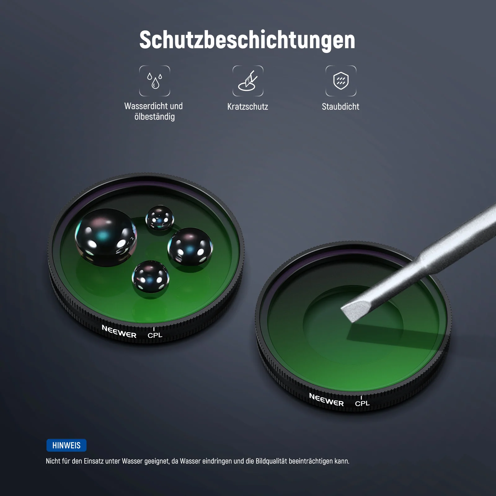 NEEWER UV/CPL/1/4 Black Diffusion Filter für Insta360 GO Ultra - Image 10
