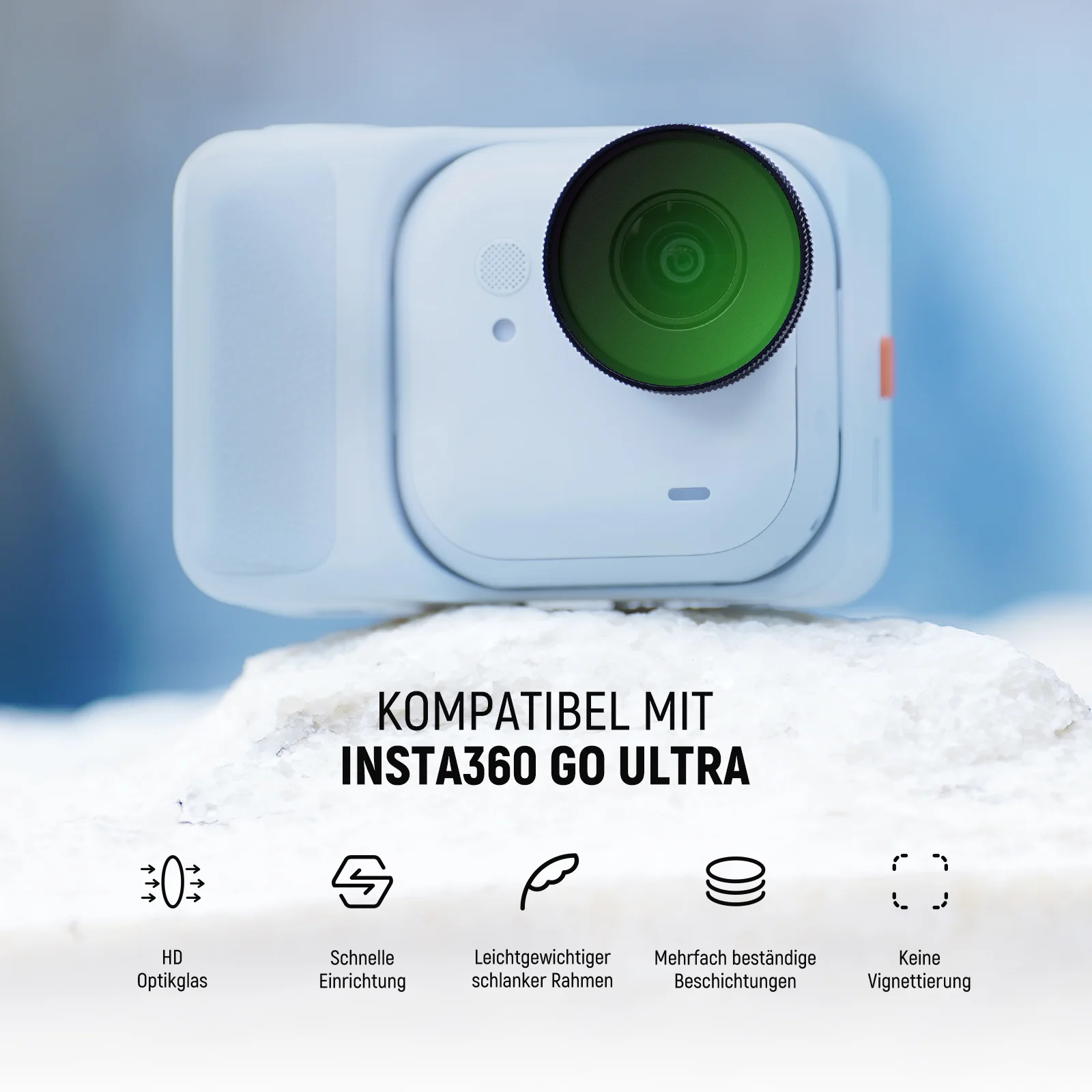 NEEWER UV/CPL/1/4 Black Diffusion Filter für Insta360 GO Ultra - Image 11