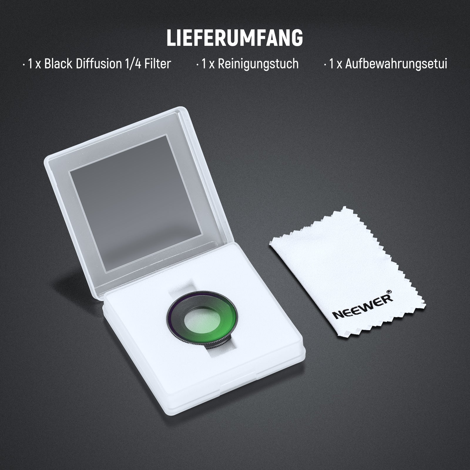 NEEWER UV/CPL/1/4 Black Diffusion Filter für Insta360 GO Ultra - Image 23