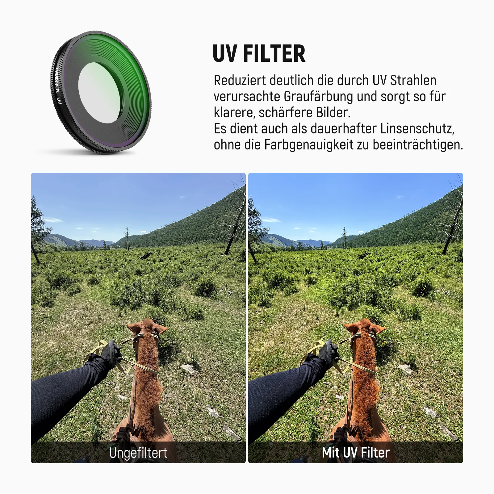 NEEWER UV/CPL/1/4 Black Diffusion Filter für Insta360 GO Ultra - Image 3