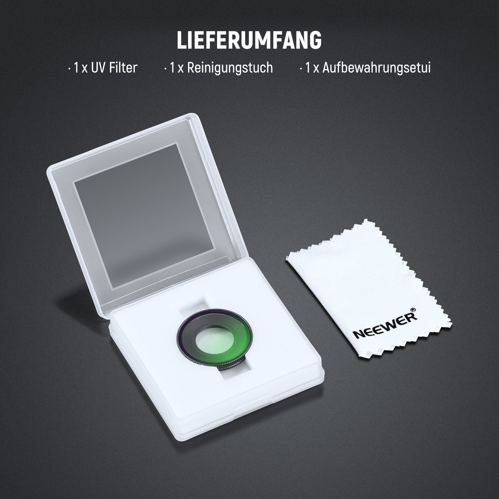 NEEWER UV/CPL/1/4 Black Diffusion Filter für Insta360 GO Ultra - Image 8
